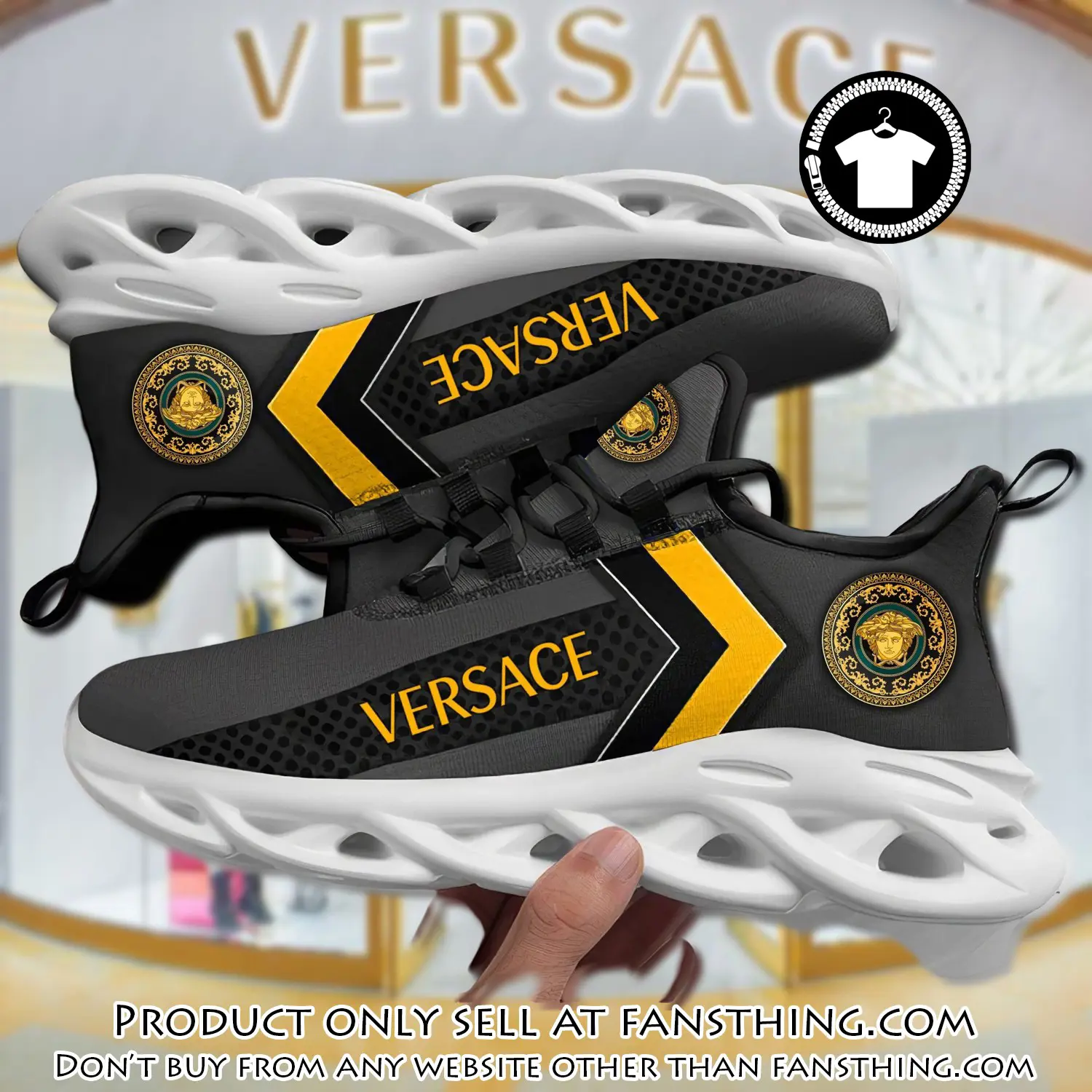 Versace medusa dark max soul shoes luxury brand gifts for men women fst5551946